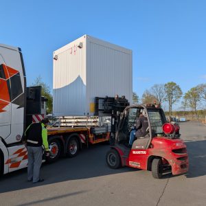 HSE Container Entladung Sanitärcontainer
